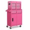 2-in-1 Tool Chest Cabinet with 5 Sliding Drawers and 4 Universal Wheels Perfect for Garage or Workshop